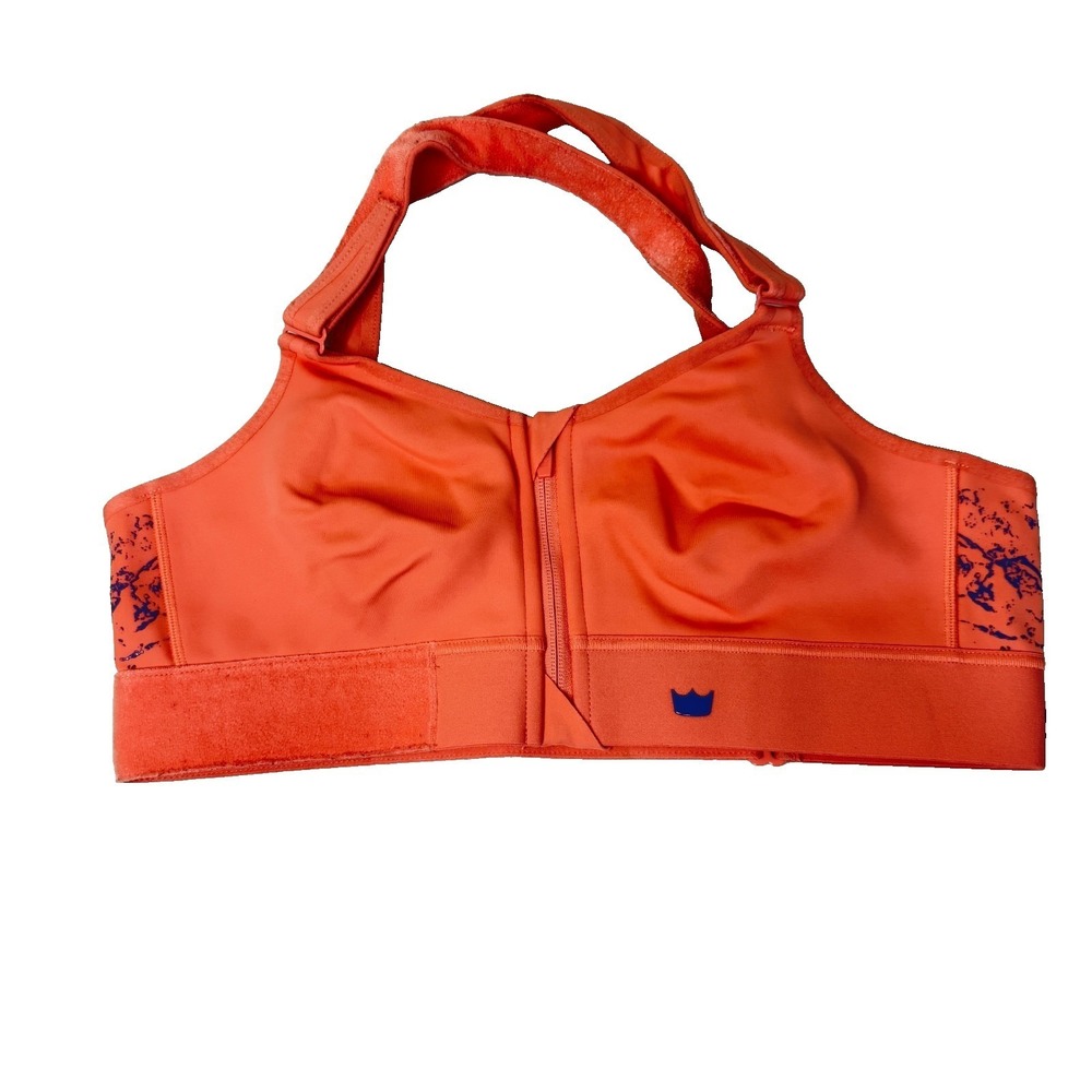 SHEFIT FLEX Orange Sports Bra Size 2Luxe Supportive Activewear Medium Impact - Picture 2 of 7